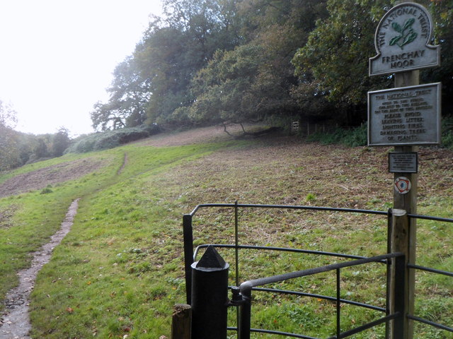 Footpath across National Trust land at Frenchay Moor, Bristol